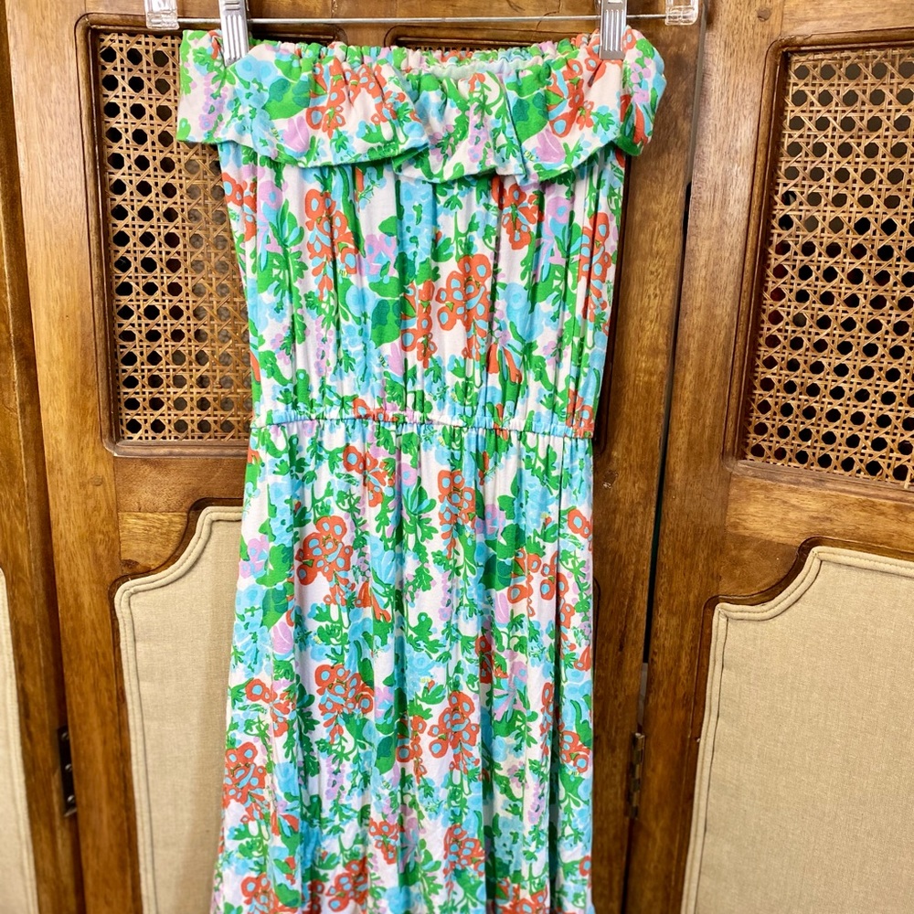 Lily Pulitzer Strapless Cotton Dress